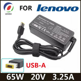 20V 3.25A 65W USB AC Laptop Charger Power