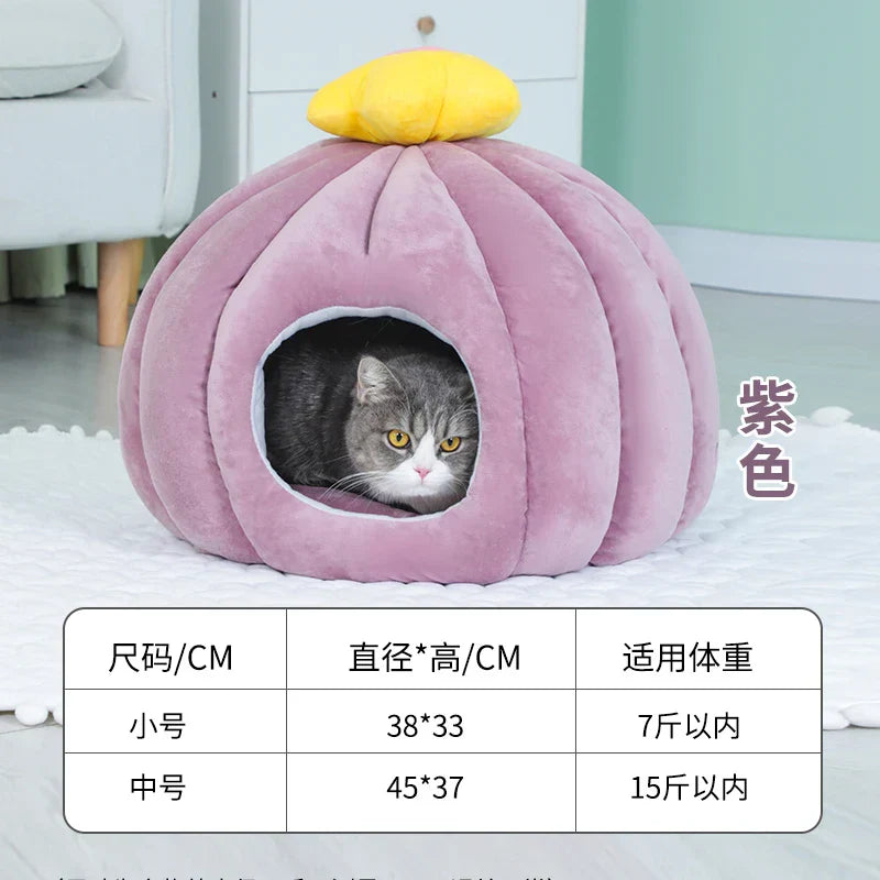 Closed Fluffy Cute Fashion Habitats Cat Bed Kittens