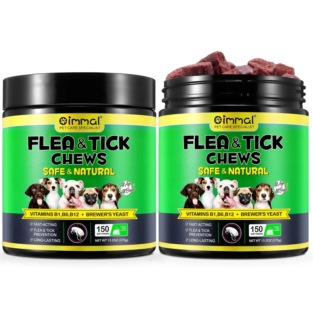 Flea and Tick Prevention for Dogs Chewables Natural