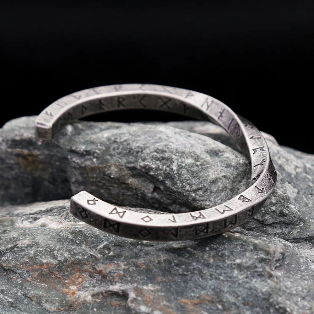 New Vintage Nordic Viking Twist Cuff Bangles For