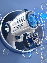 Astronaut Electric Automatic Light Bubble Machine Bubbles Gun