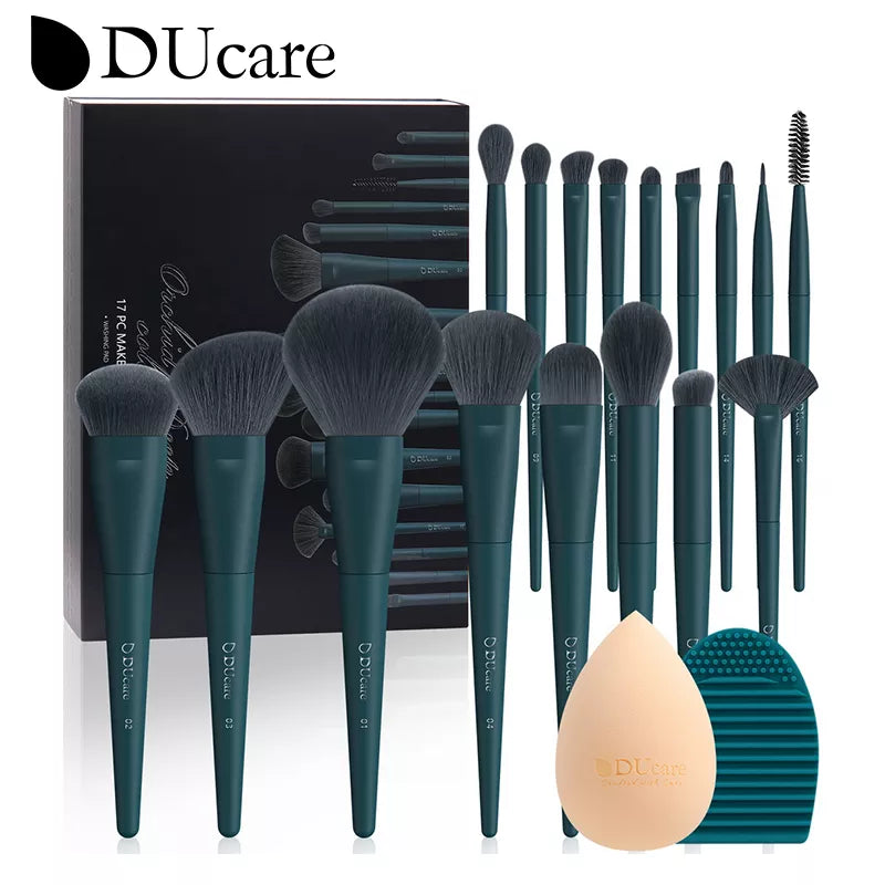 DUcare Professional Makeup Brushes kits Synthetic Hair 17Pcs