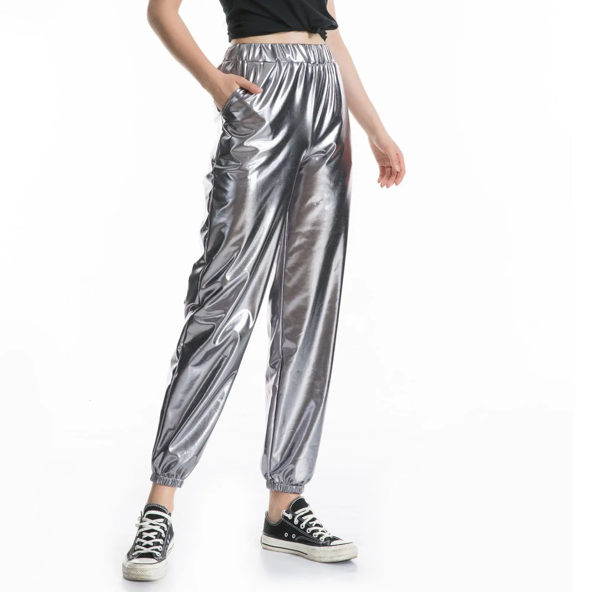 Women Nightclub Pole Dance Trousers Hip Hop Slacks