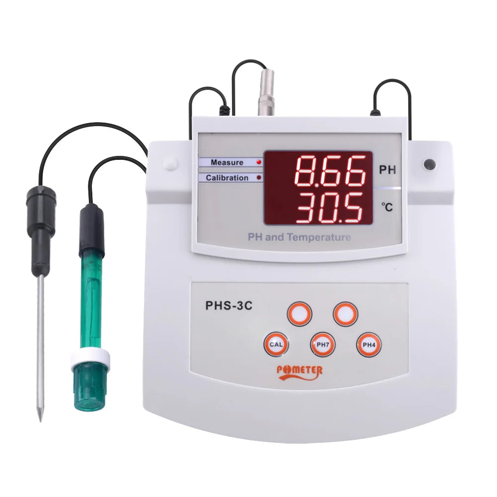 PHS-3C Desktop Automatic Calibration Acidity Meter PH/Thermometer 2In1Digital