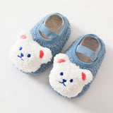 Cartoon Bear Baby Shoes Winter Thick Warm Newborn