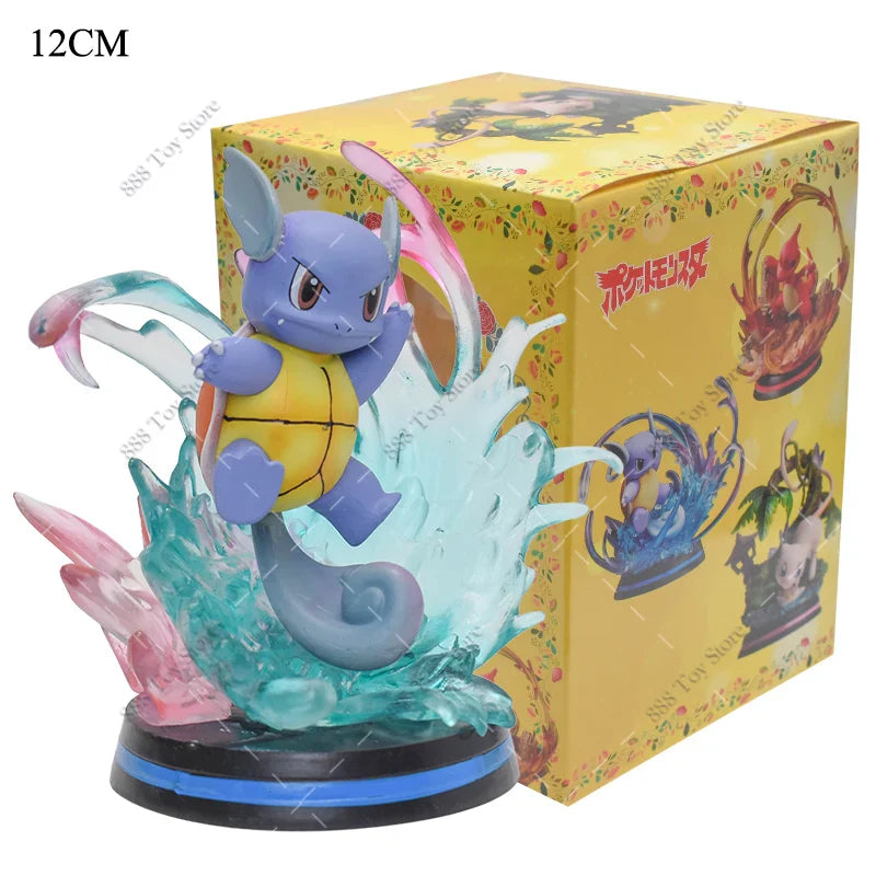 Anime Pokemon Figure Charizard Squirtle Bulbasaur Vulpix Scenes