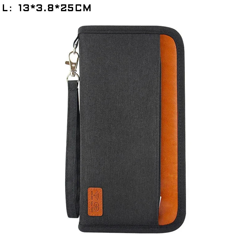 Travel Wallet Family Passport Holder ID Card Case Document Bag Organizer Travel Accessories Multifunction Purse Cardholder 2024