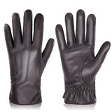 2023 BISON DENIM Men's Sheepskin Gloves Fashion Cashmere