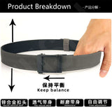 TUSHI New 140CM Hard Tactical Belt for Men