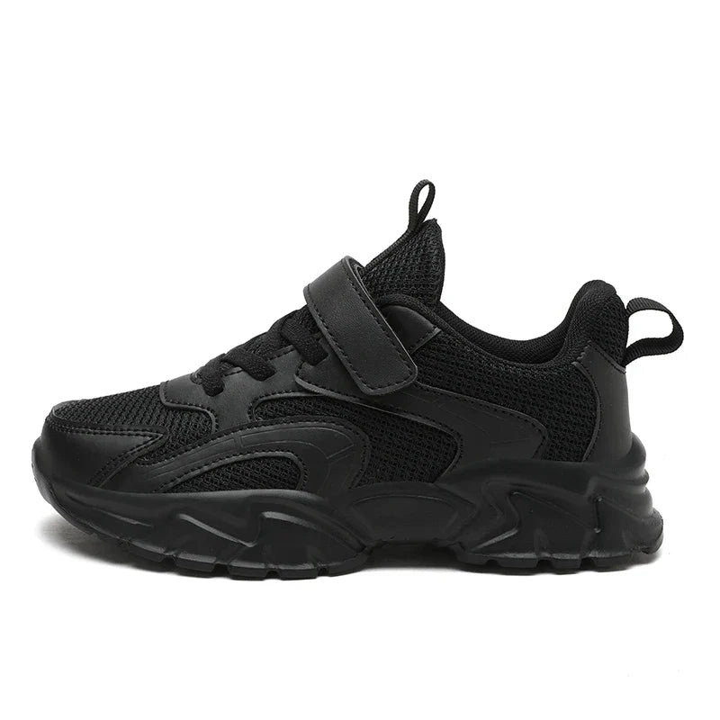 Kids Shoes Boy Sneakers Platform Black White Comfortable