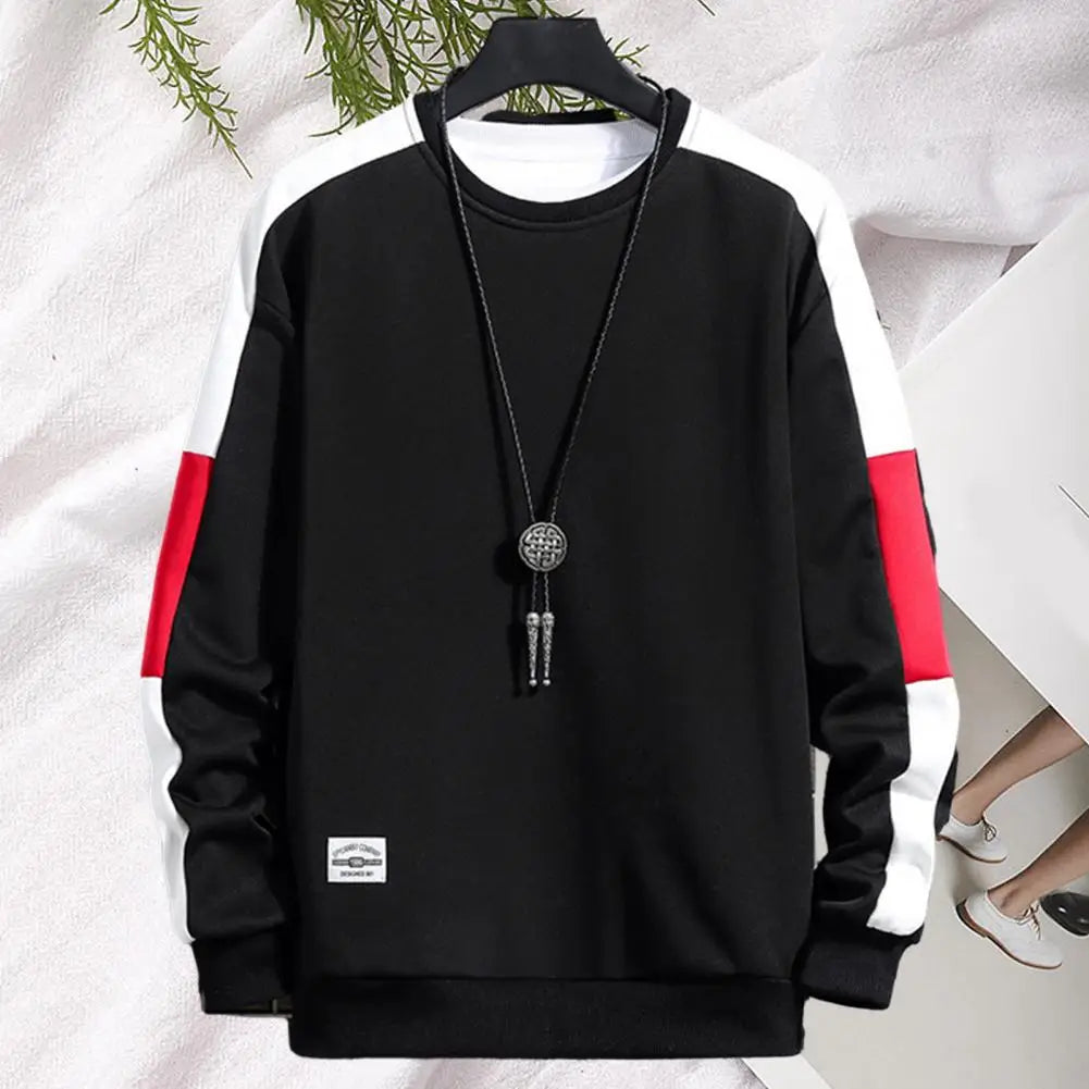 Loose Fit Men Sweatshirt Men Thick Top Cozy