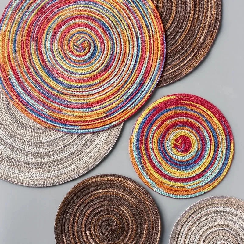 6/8 pcs Table placemats for table mat Ramie