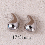 Extra Large Waterdrop Earring Glossy Chunky Hoop Earrings