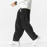 Winter New Japanese Men's Waistband Corduroy Harem Pants