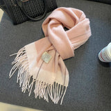 High Quality 100 Wool Scarf Female Fashion Classic