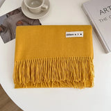 Luxury Brand Wool Scarf For Women Men Solid