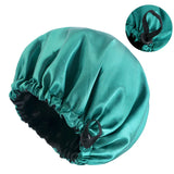 New Adjustable Double Layer Satin Bonnet Nightcap Round