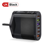 65W USB C Charger Multiple 6 Ports Type
