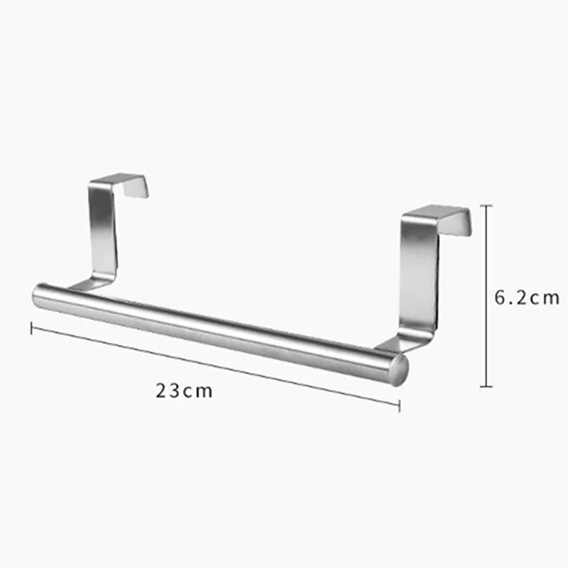 Stainless Steel Double Layer Cabinet Shelf Towel Holder