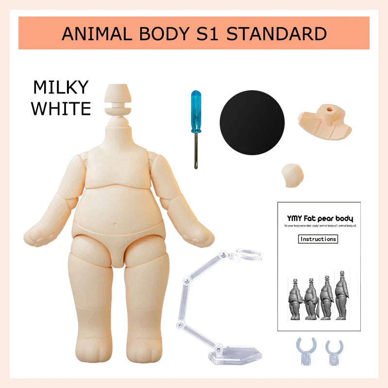 Movable Joint Ymy Doll Fat Animal Body Cat