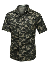 Camo Tactical Shirts Men Summer Camouflage Army Green