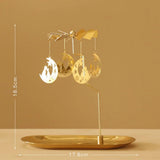 Gold Romantic Rotating Spinning Candle Holder Wedding Party