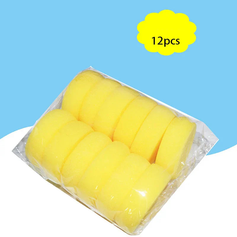 10/12Pcs/lot Round Shape Ceramic Foam Throwing Water Absorbing Sponge