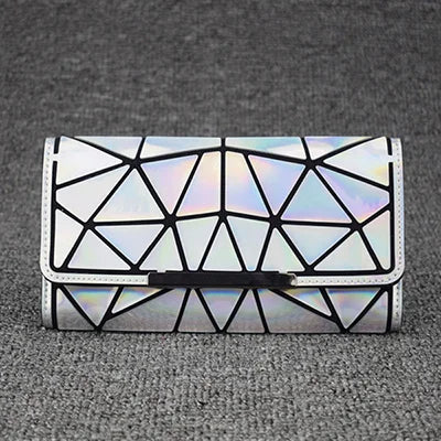 bao bag Purse Geometric Wallet women's Long Clutch s Money Bag Three Folds Ladies Card Holder carteira portfel