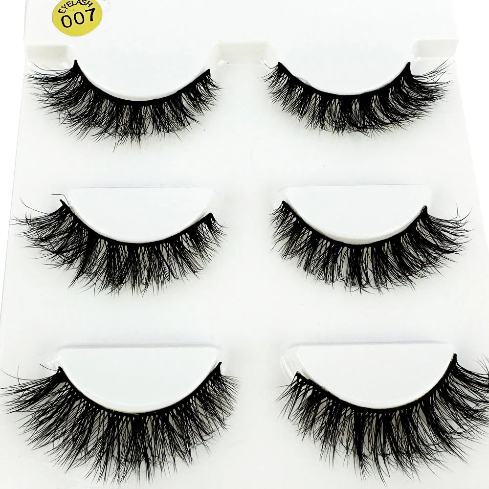 30Pairs Faux 3D Mink Eyelashes Hair Soft False