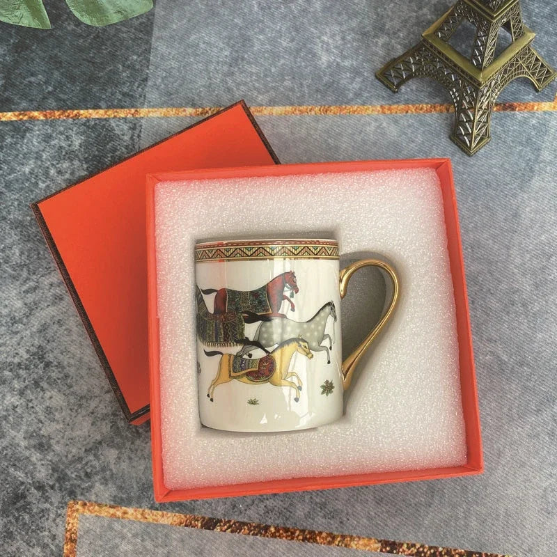 Luxury Brand Ceramic Coffee Cup Tumbler Mug Living