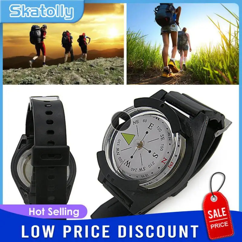 Waterproof Wrist Compass for Outdoor Hiking Camping Diving