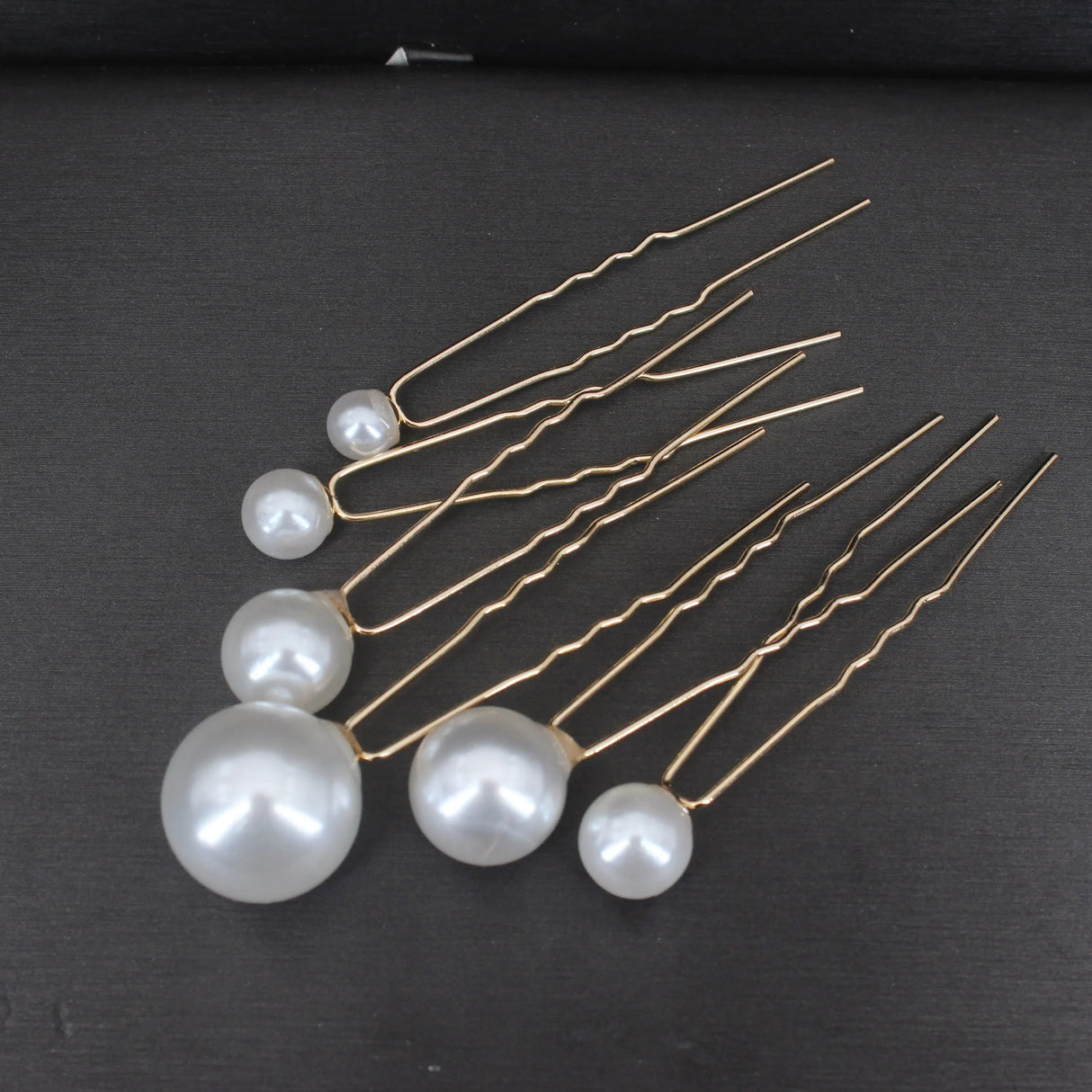 Fashion Metal U Shape Pearl Hairpin Clips Wedding