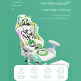 2023 Panda Gaming Chair for Girls – Adjustable Home Office Recliner