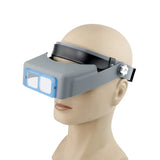 Tungfull Headband Magnifier Head-mounted Hands Free Magnifying Glasses