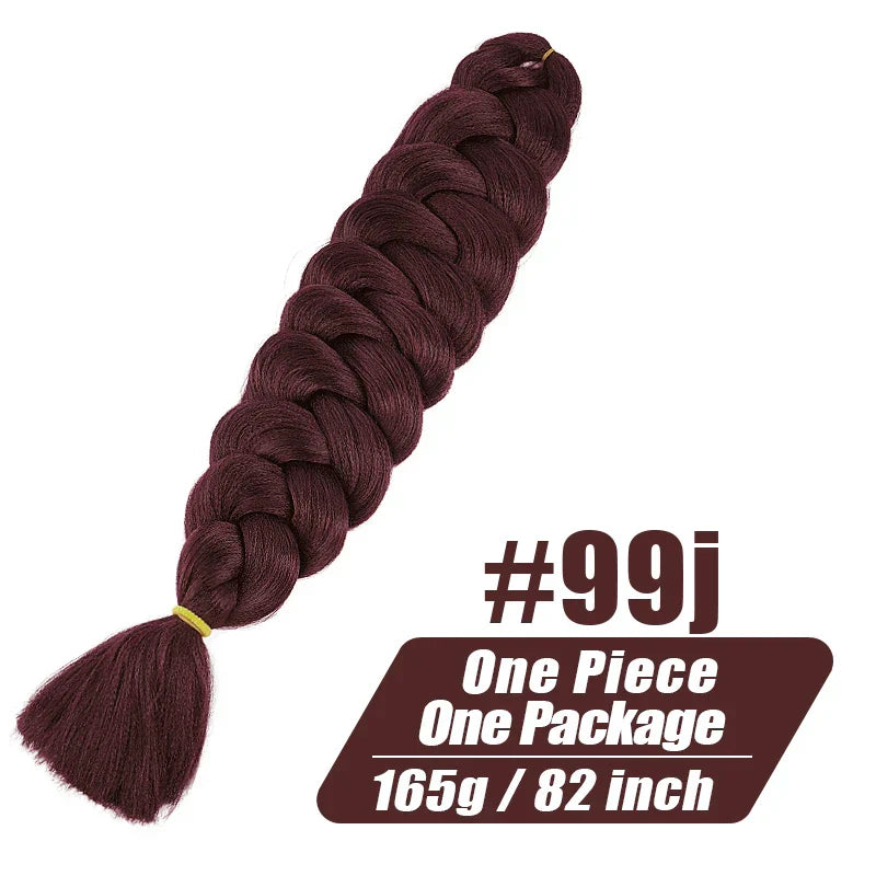 Wigundle 82 Inch Jumbo Braids Crochet Hair Extensions