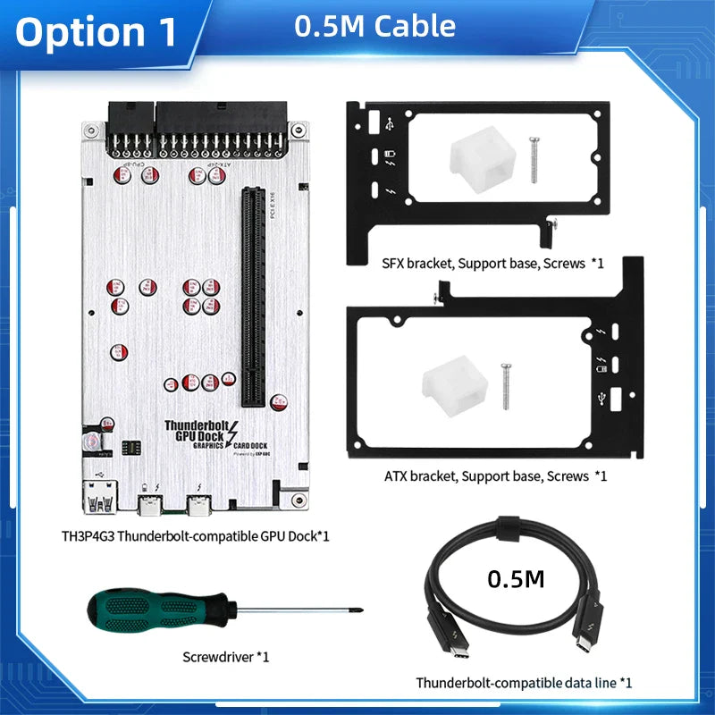 TH3P4G3 Thunderbolt-compatible GPU Dock Laptop to External Graphic