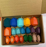 Rainbow Building Block Stacker Stone Shaped Stacking Balancing