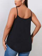 Black Plus Size Camis for Woman Camisole Large