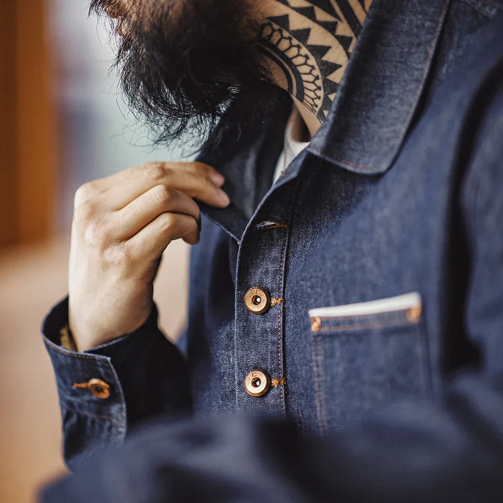 Maden American Vintage Denim Jacket Work Shirt Loose