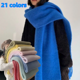 Luxury Cashmere Bright Solid Color Women Scarf Winter