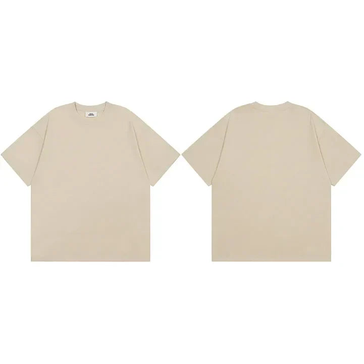 Summer 2024 Men Plain T-Shirt Streetwear 100 Cotton