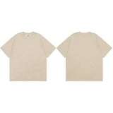 Summer 2024 Men Plain T-Shirt Streetwear 100 Cotton