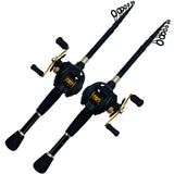 Ghotda Casting Fishing Rod Combo Telescopic Carbon Rod