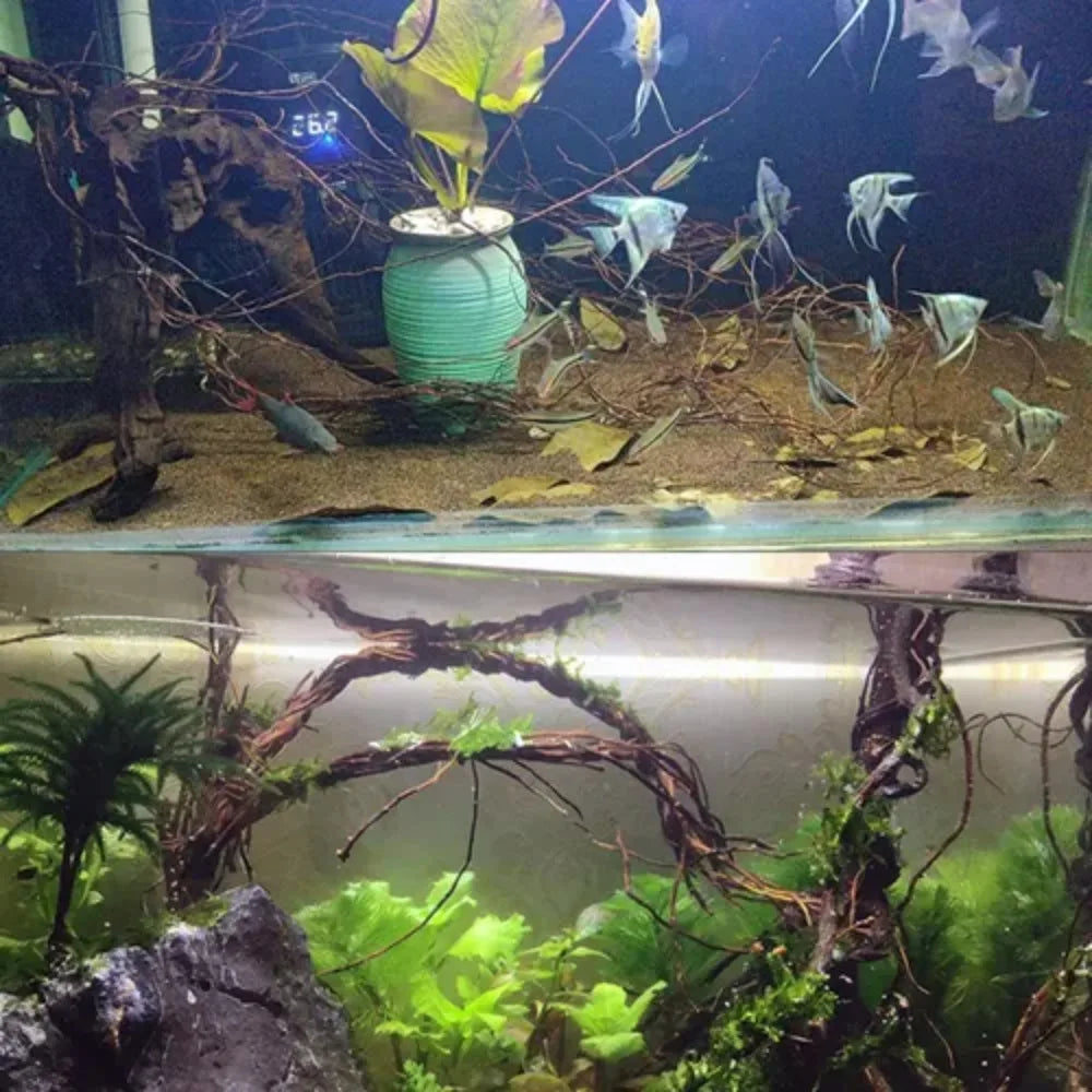 Wood Aquarium Driftwood Creative Rainforest Style Slender Aquarium