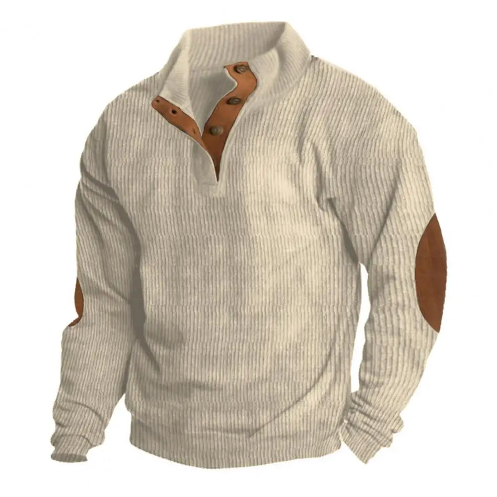 Vintage Cowboy Printed Men Hoodie Flap neck Hoodies
