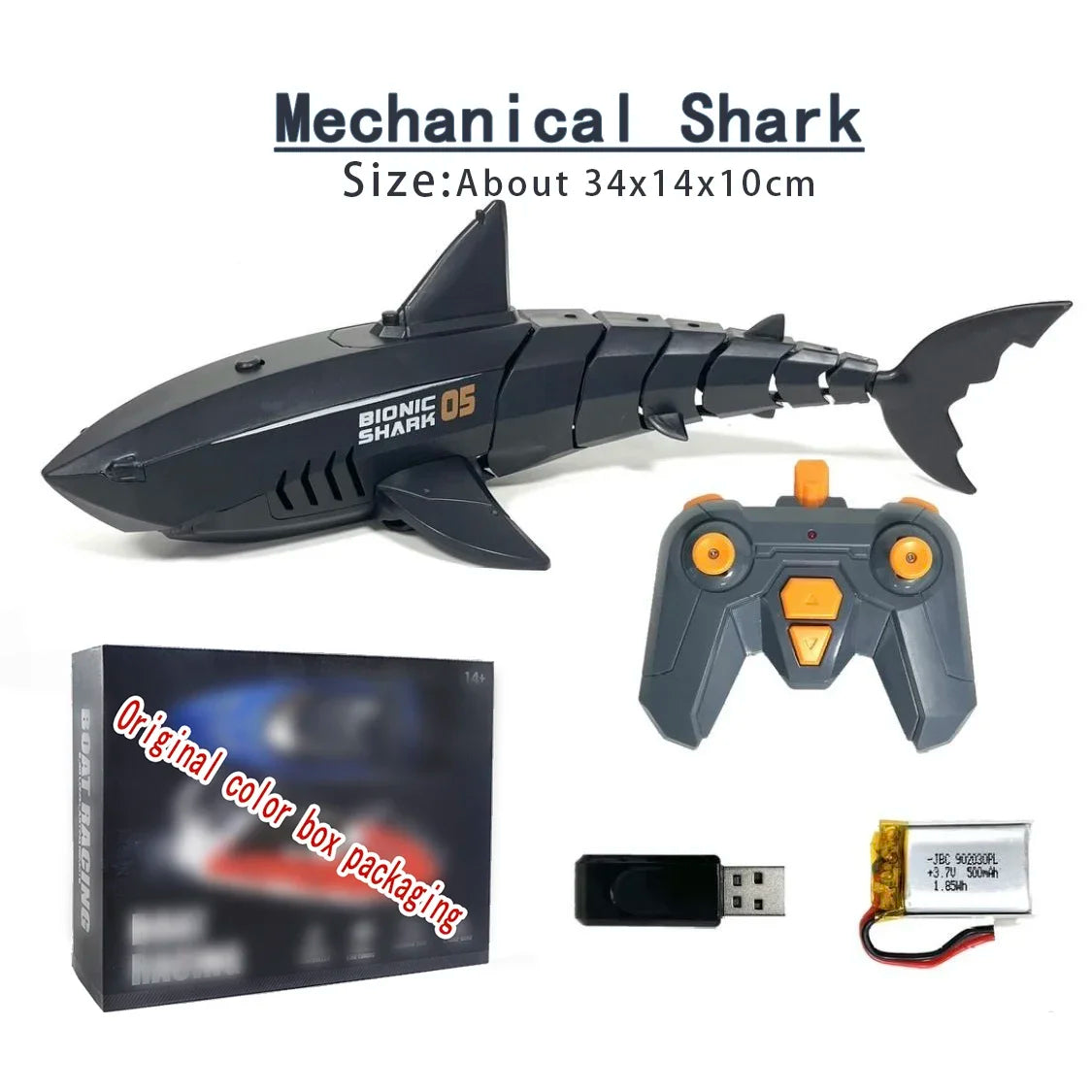 Creative Remote Control Fish Shark Electric 2.4G Radio