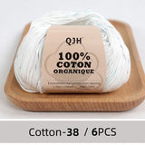 QJH 100% Cotton Yarn, Cotton Baby Sport Weight