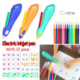 Electric Watercolor Spray Pen Children Hand-painted Color Paintbrush