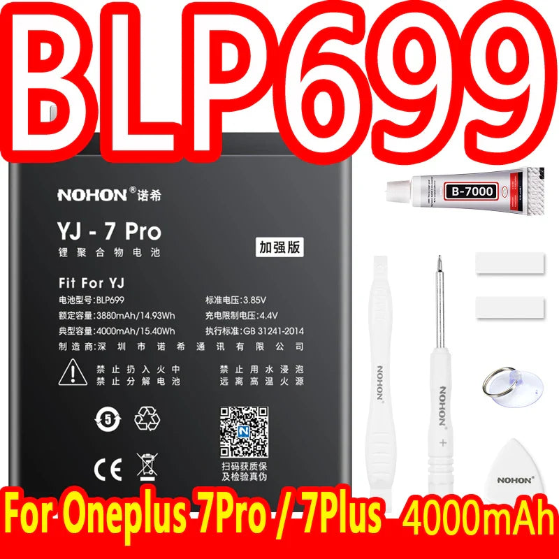 NOHON Battery For Oneplus 7 Pro 8 6