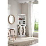 Wash Grey Corner Bar Unit 73" With Built-in